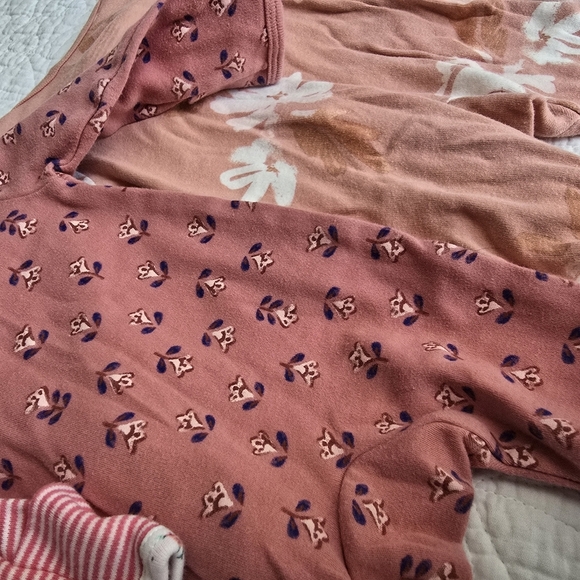 Carter's 5pc Girls Sleeper Footed Pajamas Footies Set - Picture 13 of 14